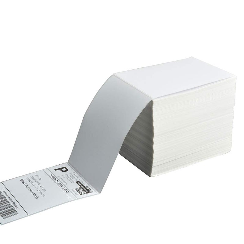 FungLam 4x6 Thermal Printer Labels - 1000 Fanfold Direct Shipping Labels, Perforated With Strong Adhesive - Compatible With Zebra, Rollo and Most Thermal Printers - Image 4